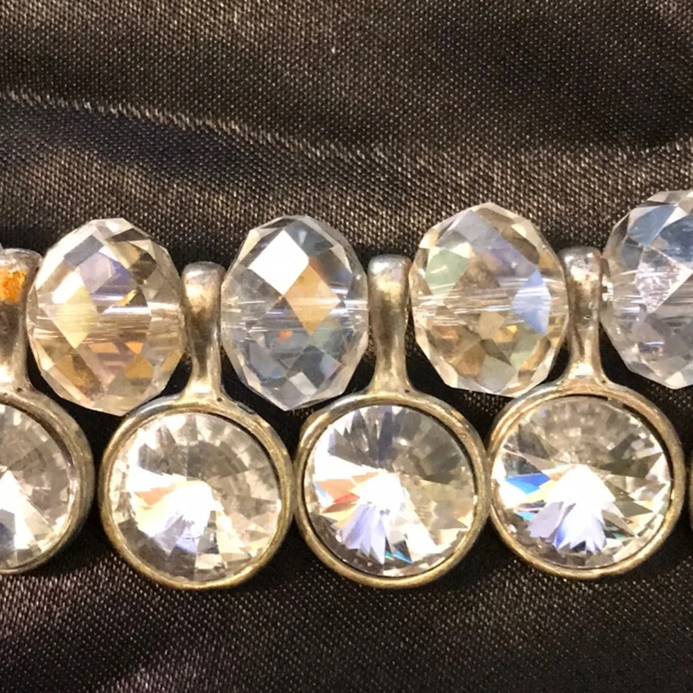 Vintage Clear rhinestones necklace